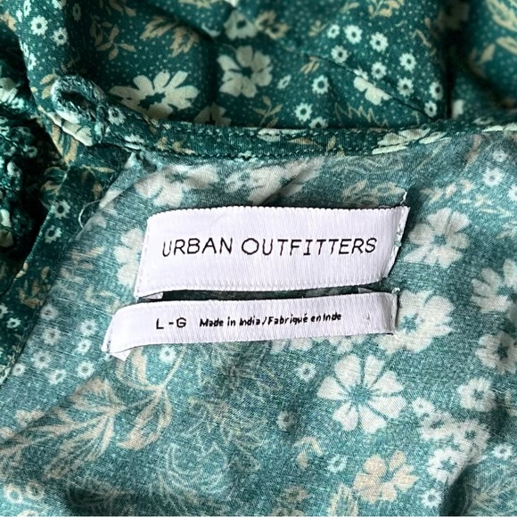 Green Floral Urban Outfitters Romper size L - Picture 3 of 5